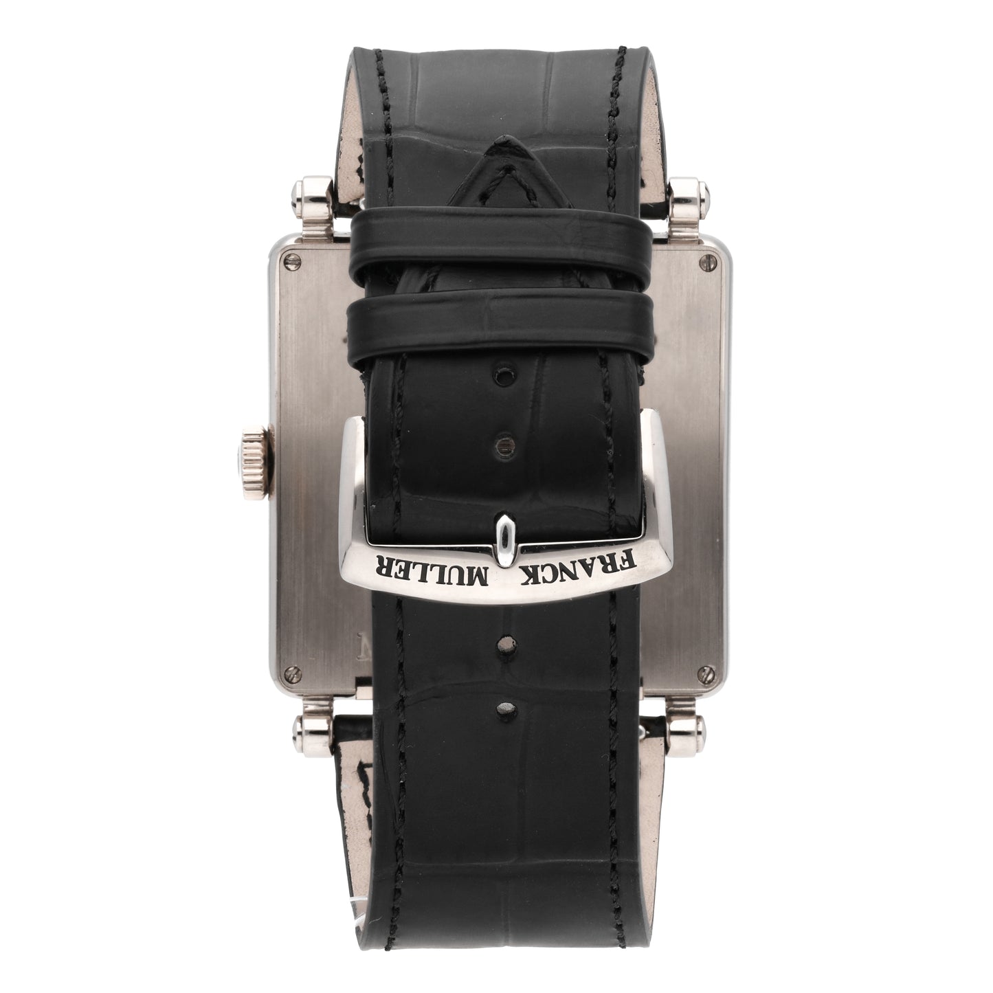 Franck Muller Master Square Date 18k White Gold Automatic Men Watch 6000 K SC DT