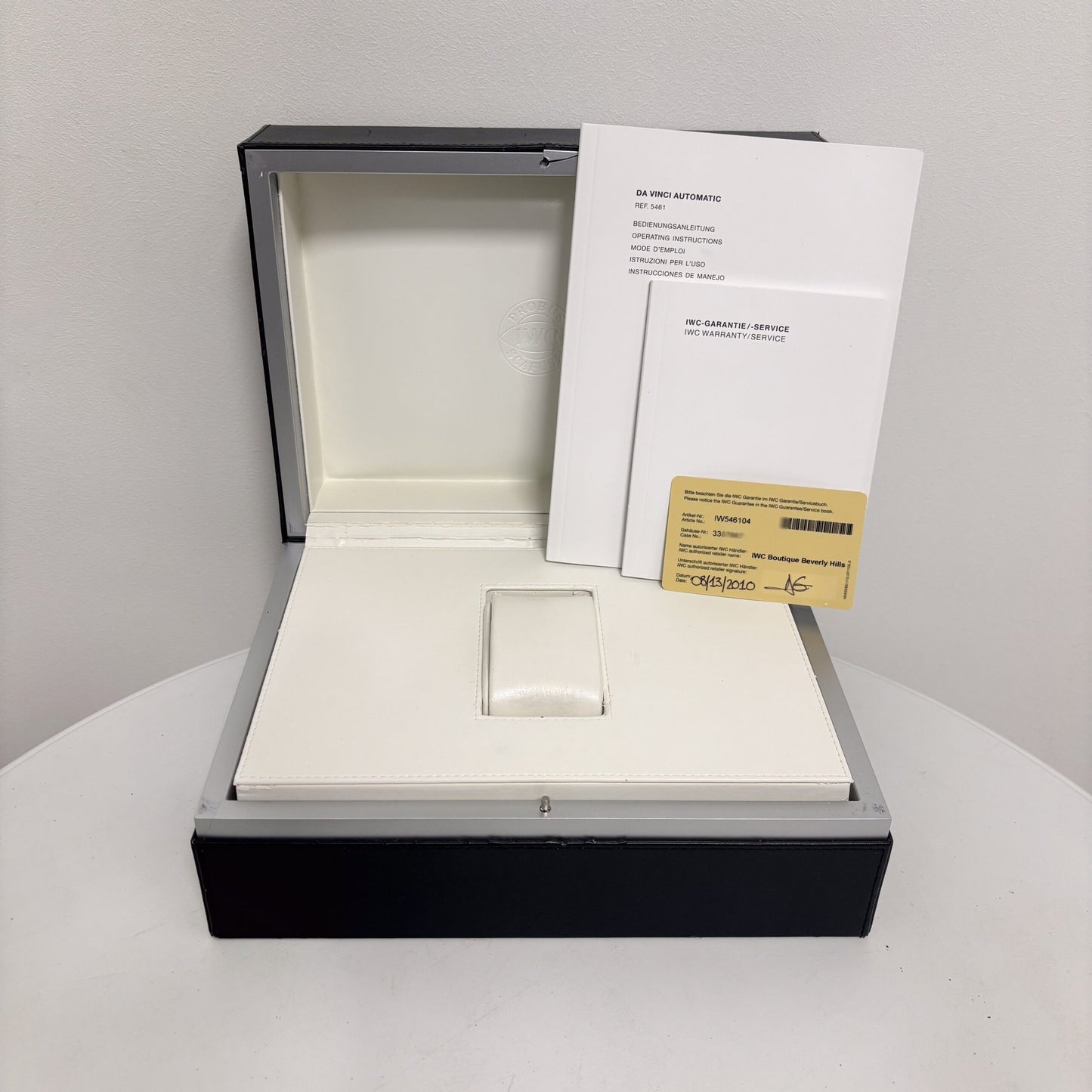 IWC Vintage Da Vinci 18k White Gold Grey Dial Automatic Men's Watch W546104