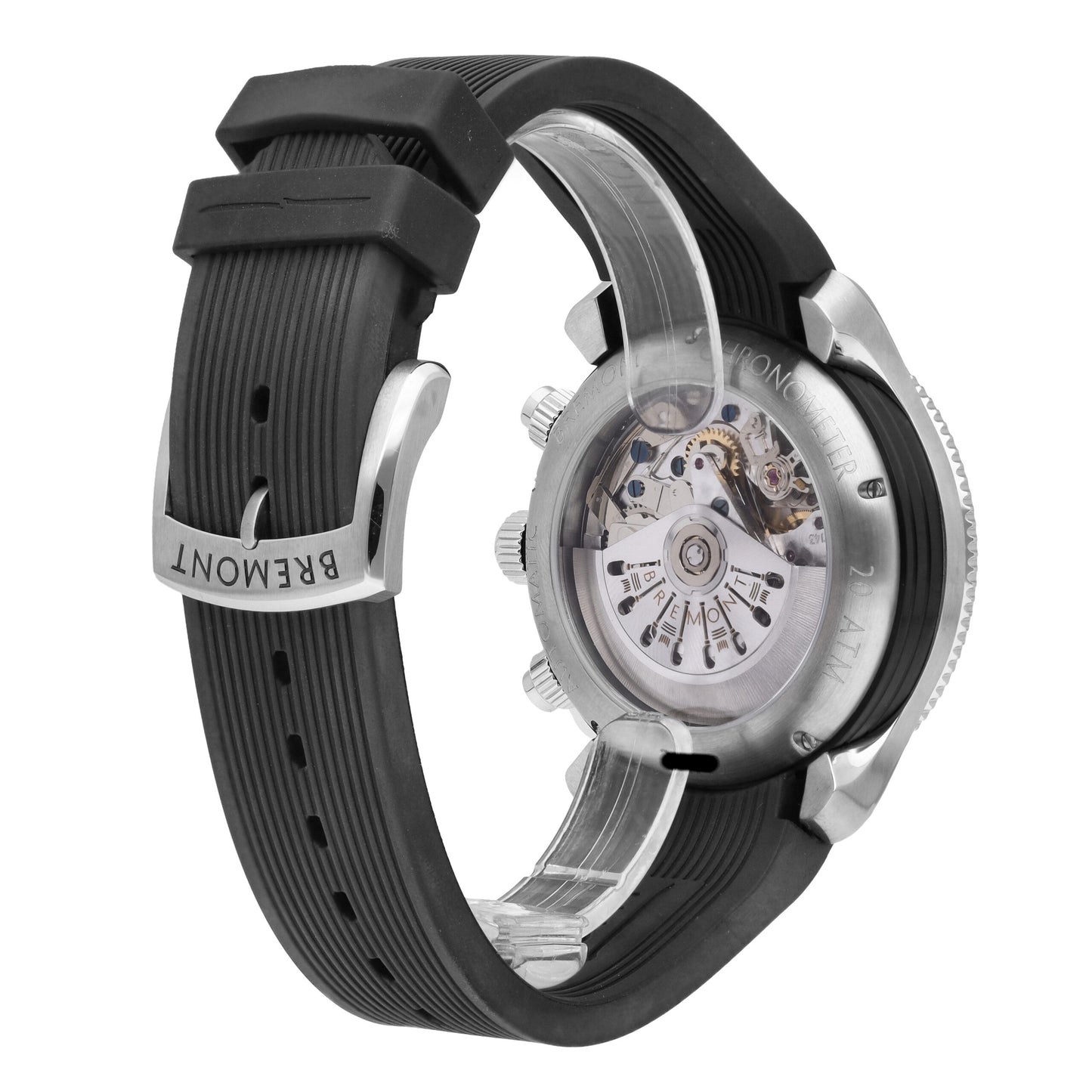 Bremont Supermarine Black Dial 43mm Automatic Men's Watch SMARINECHRONO-BK-R-S