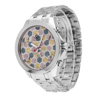 Jacob & Co 5 Time Zone Stainless Steel Diamond Dial 47mm Quartz Men's Watch JC61