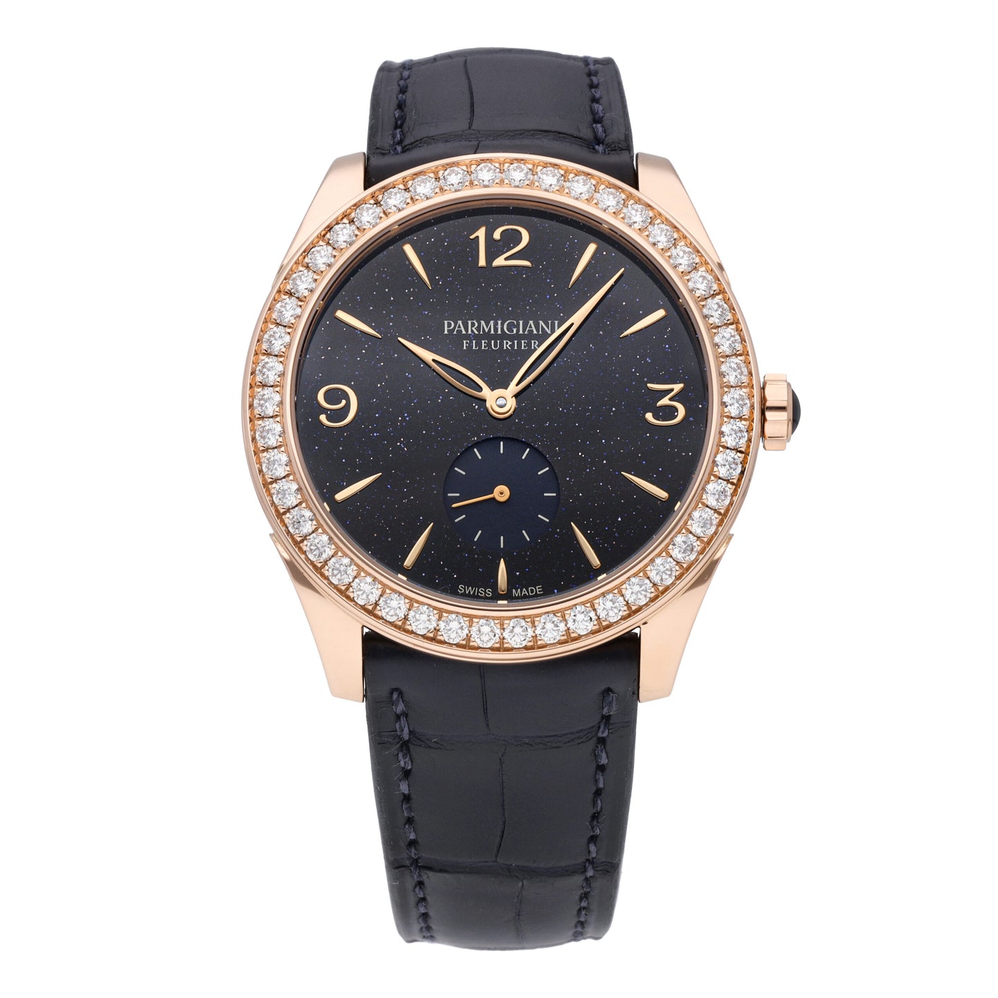 Parmigiani Metropolitaine 18k Rose Gold Auto Ladies Watch PFC801-1510320-HA3181