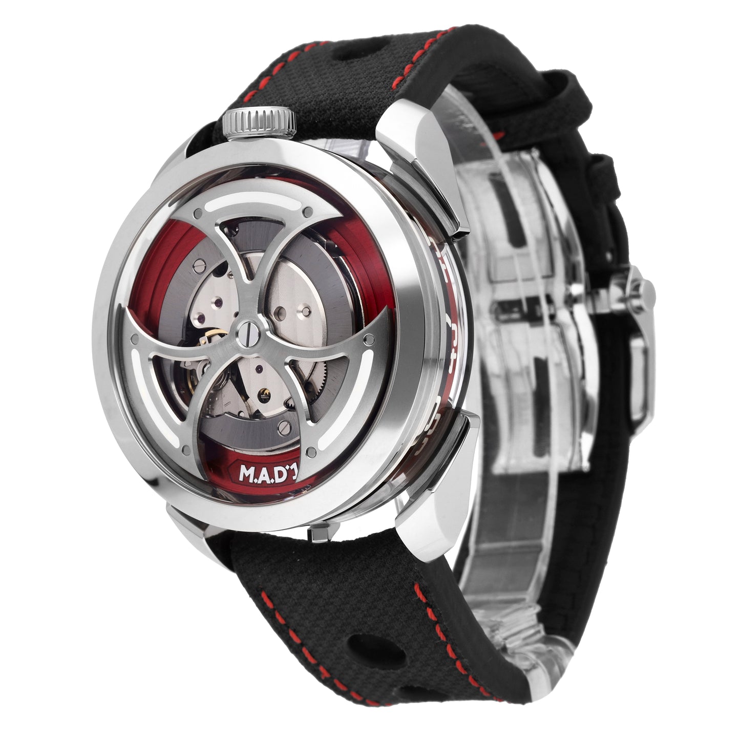MB&F Editions 1 Stainless Steel 42mm Automatic Men's Watch M.A.D 1 RED