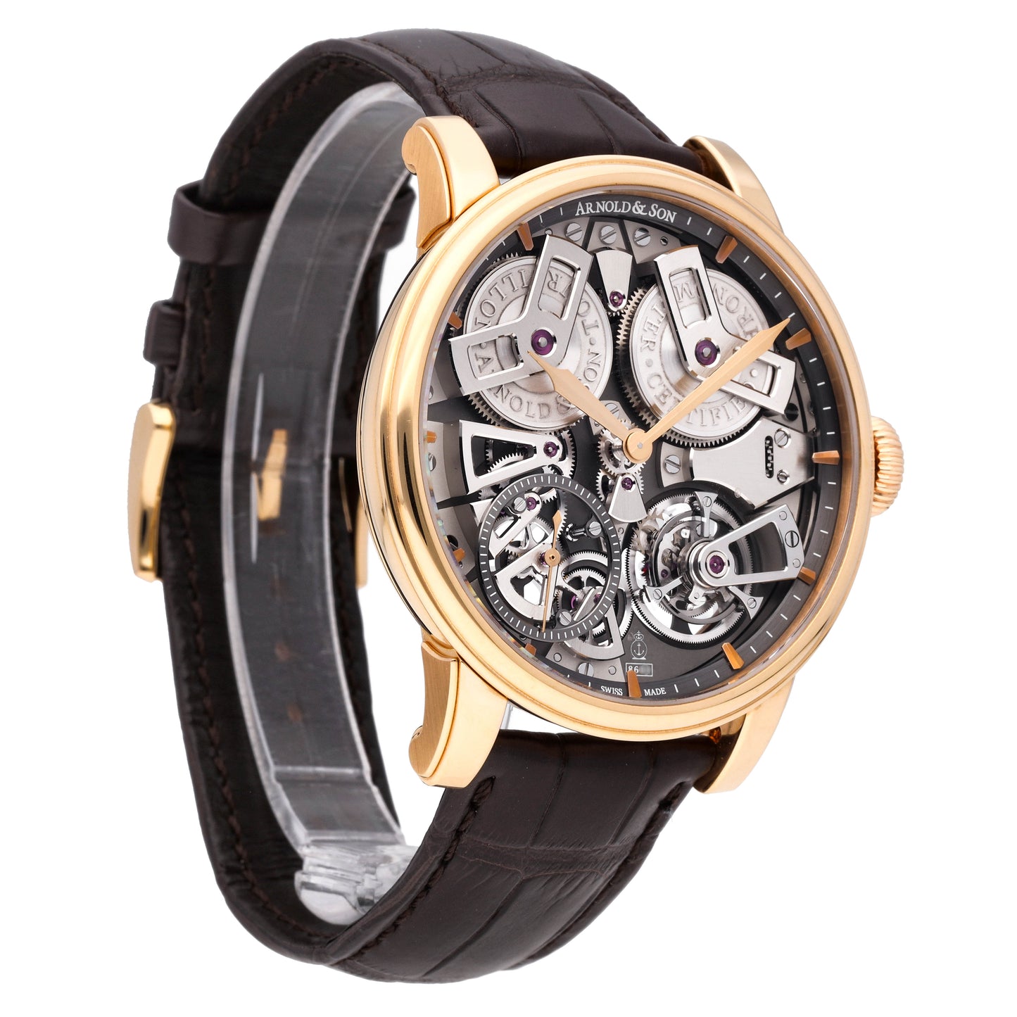 Arnold & Son Tourbillon Chronometer Rose Gold Manual-Wind Watch ETAR.S01A.C112A