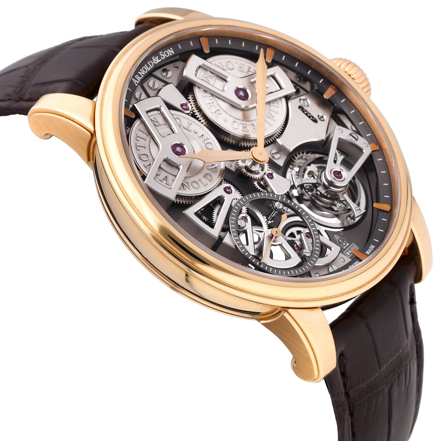 Arnold & Son Tourbillon Chronometer Rose Gold Manual-Wind Watch ETAR.S01A.C112A