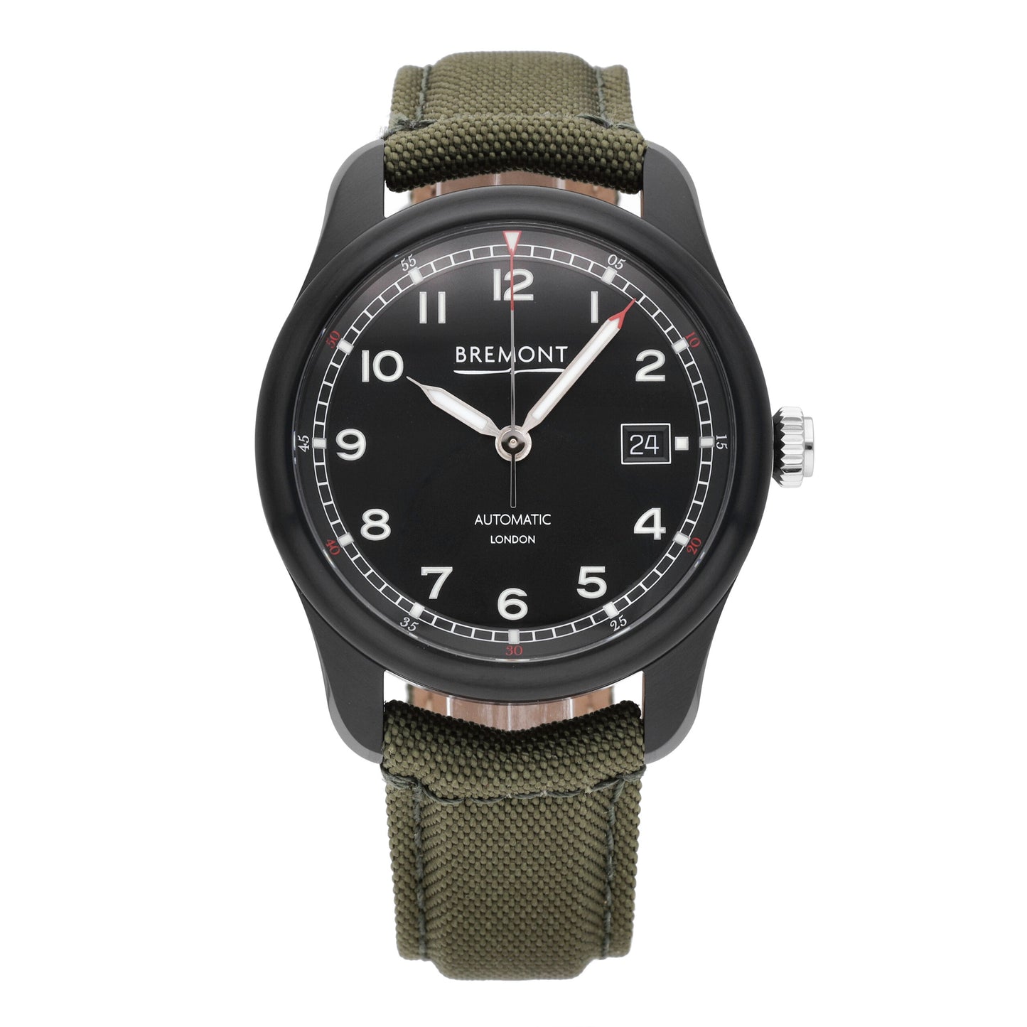Bremont Airco Mach 1 Jet Black Dial 40mm Automatic Men's Watch AIRCO-M1-JET-R-S