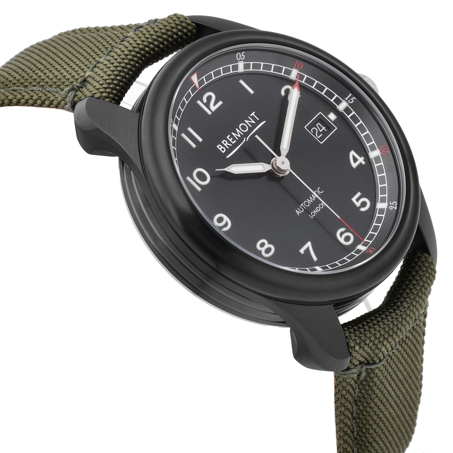 Bremont Airco Mach 1 Jet Black Dial 40mm Automatic Men's Watch AIRCO-M1-JET-R-S