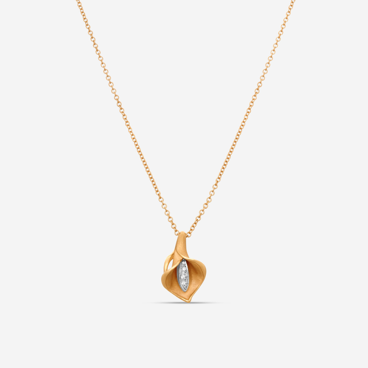 Annamaria Cammilli 18k Rose Gold Calla Necklace GPE0733J