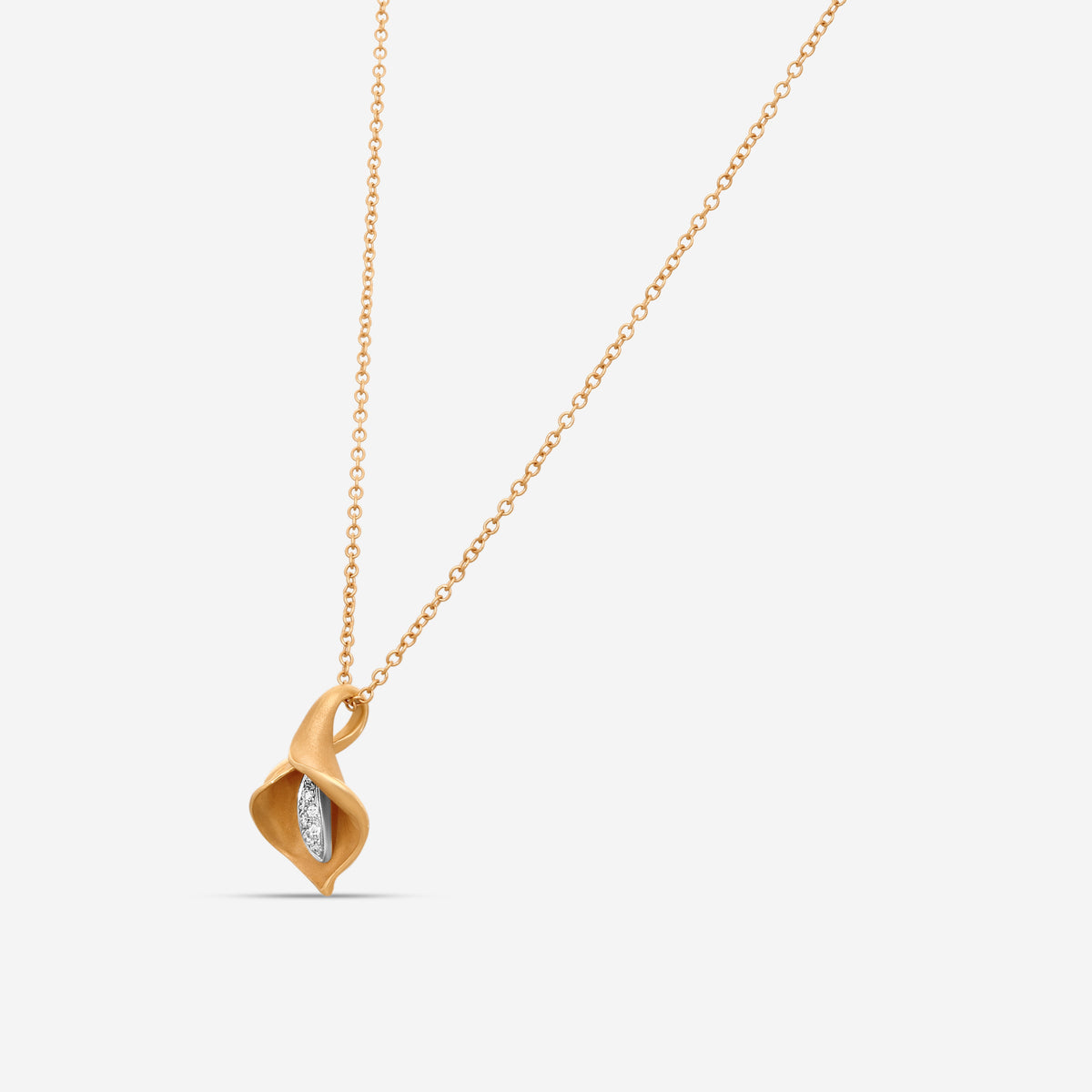 Annamaria Cammilli 18k Rose Gold Calla Necklace GPE0733J