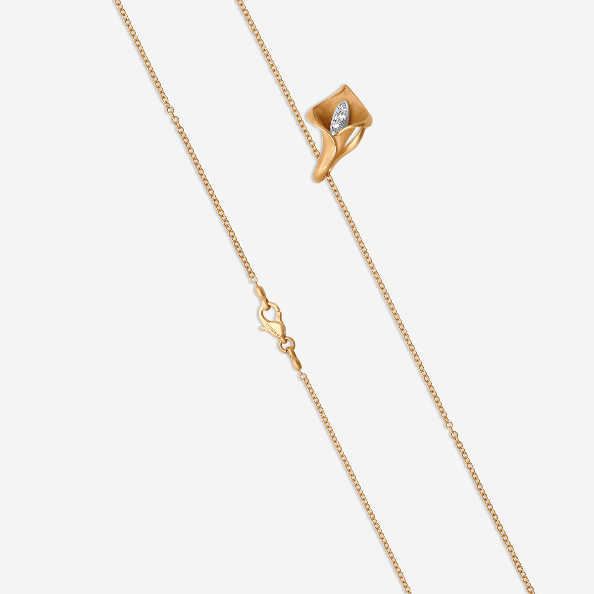 Annamaria Cammilli 18k Rose Gold Calla Necklace GPE0733J