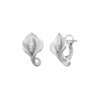 Annamaria Cammilli 18k White Gold Calla Earrings GOR0855W