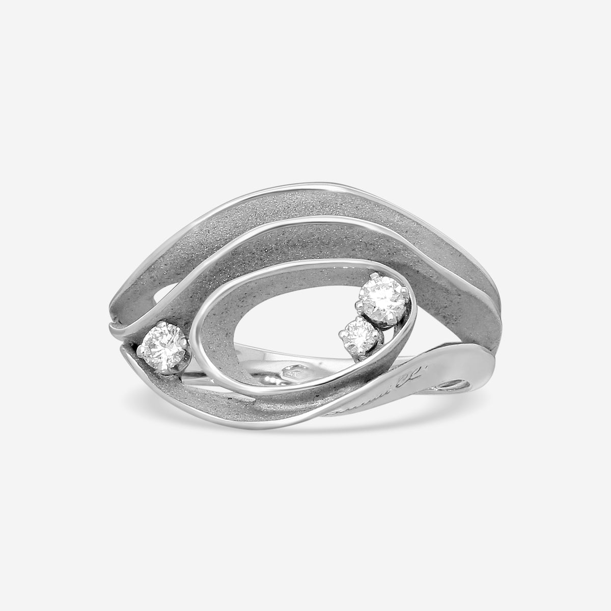 Annamaria Cammilli 18k White Gold Dune Ring GAN1914W