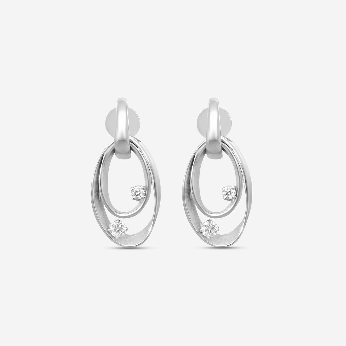 Annamaria Cammilli 18k White Gold Dune Series Earrings GOR1244W