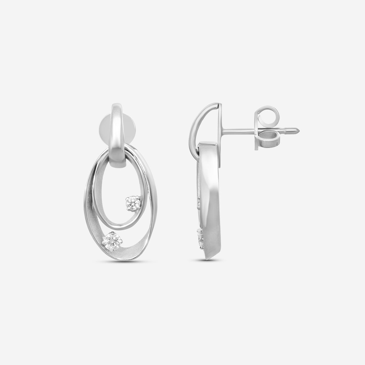Annamaria Cammilli 18k White Gold Dune Series Earrings GOR1244W