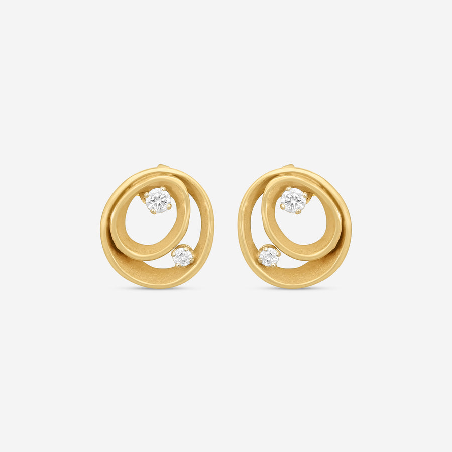 Annamaria Cammilli 18k Yellow Gold Dune Series Earrings GOR1932J