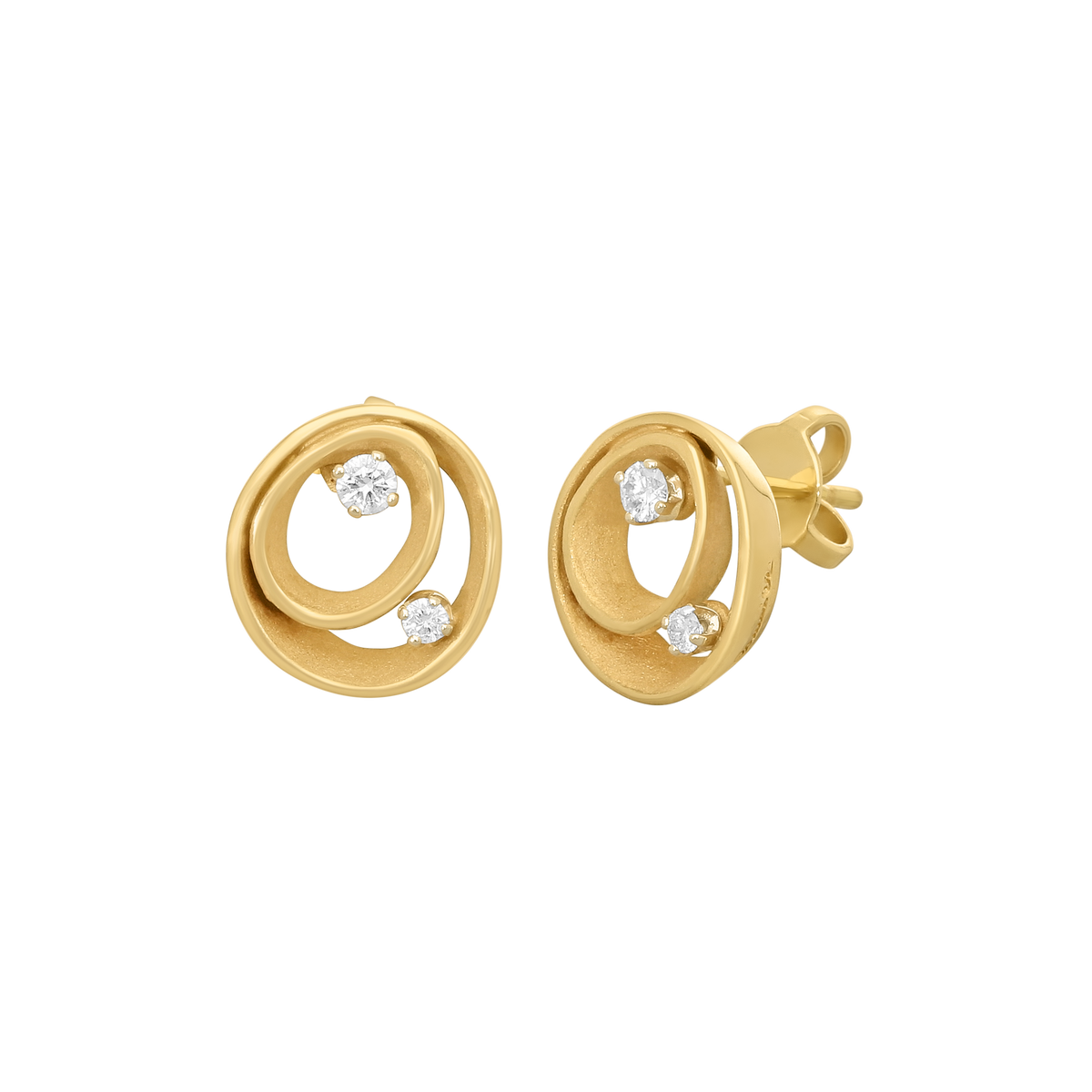 Annamaria Cammilli 18k Yellow Gold Dune Series Earrings GOR1932J