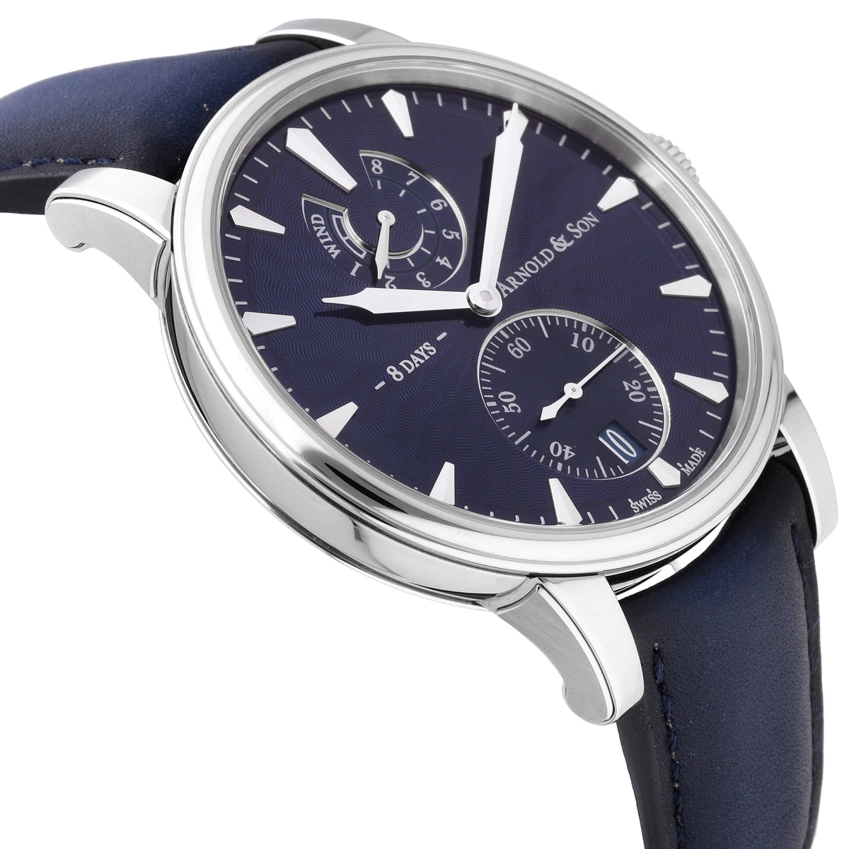 Arnold & Son Eight-Day Royal Navy 43mm Manual-Wind Men's Watch 1EDAS.U01A.D136S