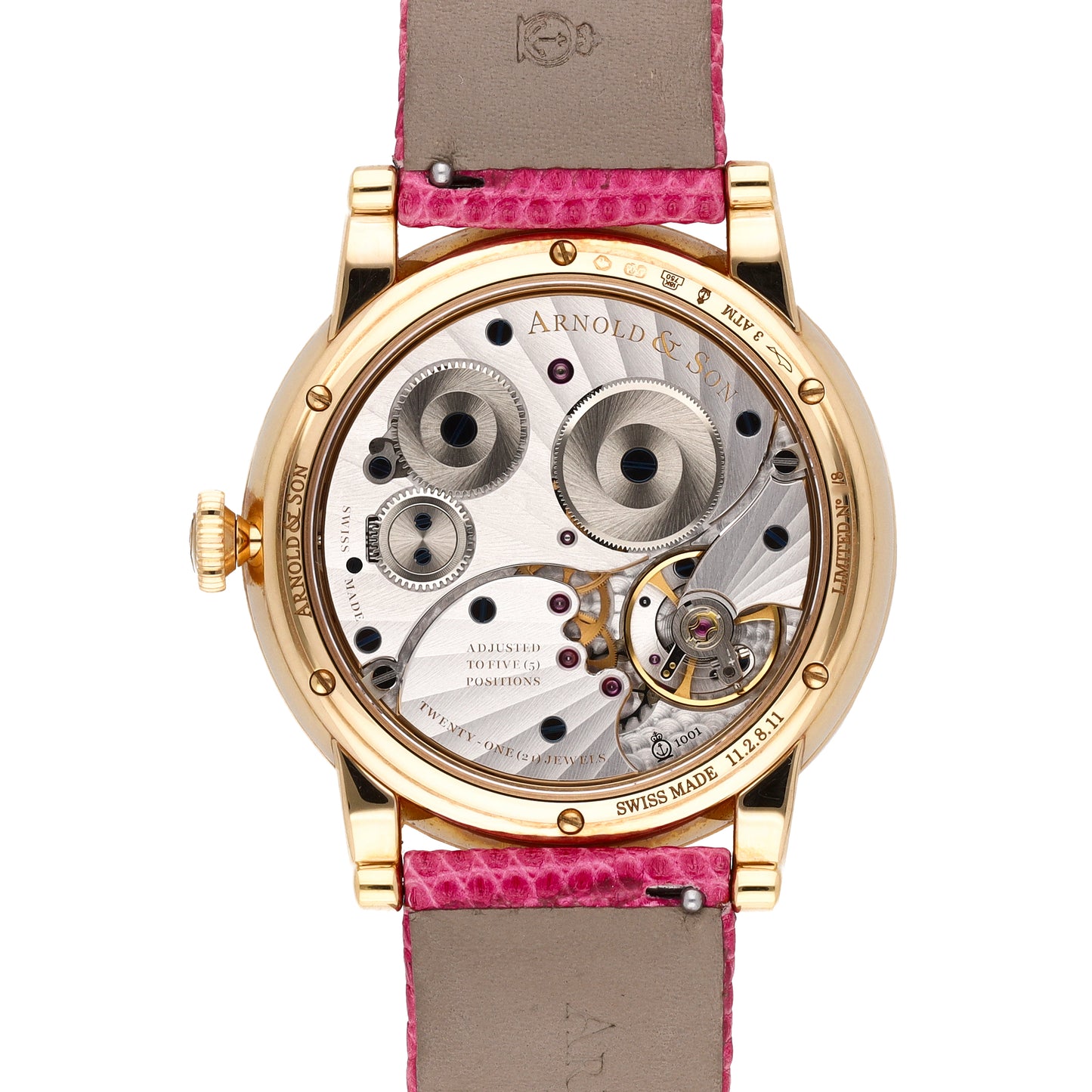 Arnold & Son HM Flowers 18k Rose Gold 41mm Manual-Wind Watch 1LCMP.M04A.L513A