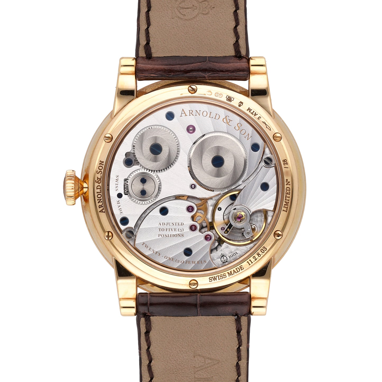 Arnold & Son HM Horses Set 18k Rose Gold Manual-Wind Men Watch 1LCAP.W03A.C111A