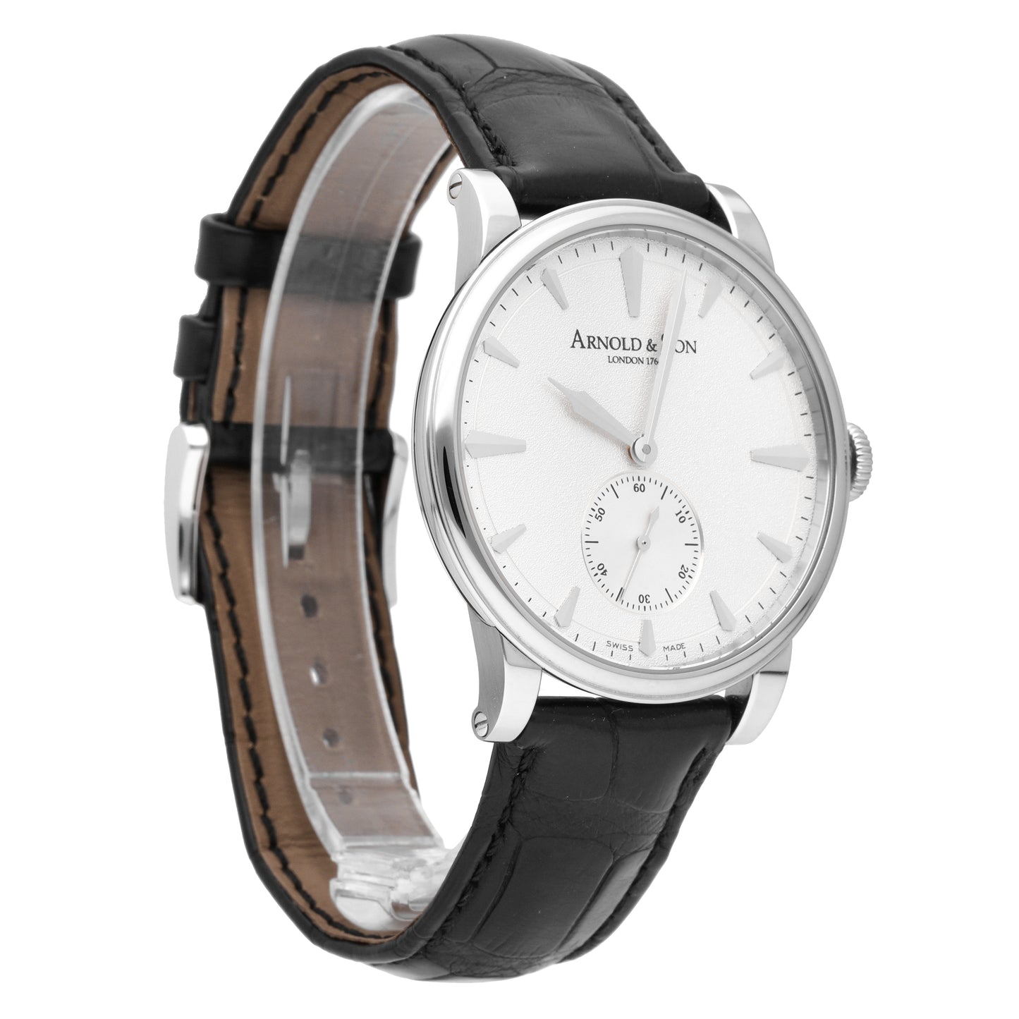 Arnold & Son HMS Royal 1 Silver Dial 40mm Manual-Wind Men Watch 1LCAS.S01A.C111S