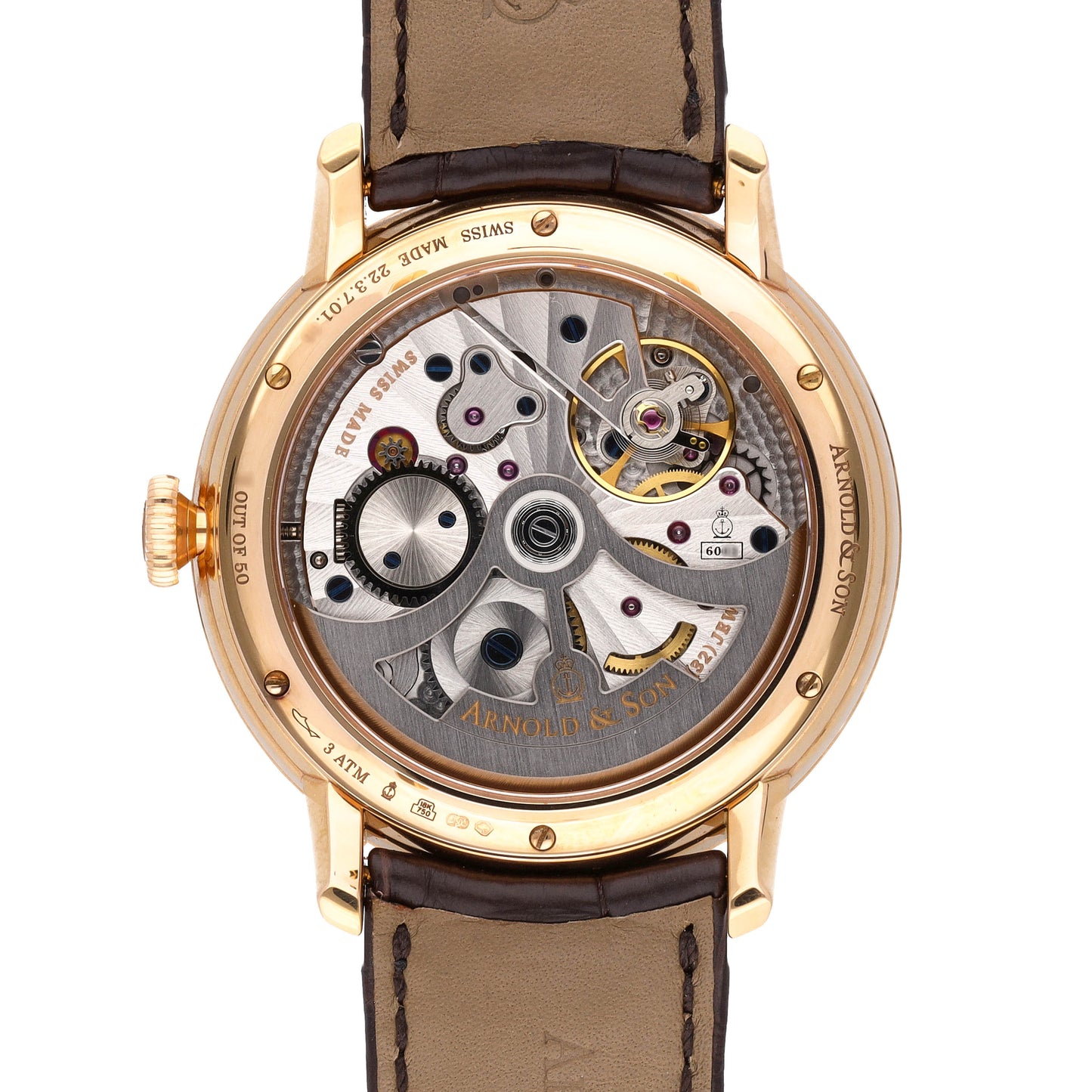 Arnold & Son Instrument Collection Rose Gold Auto Men's Watch 1ATAR.L01A.C120A