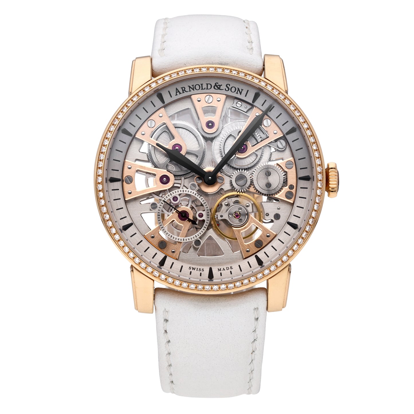 Arnold & Son Nebula 18k Rose Gold 41.5mm Manual-Wind Watch 1NEMR.R01A.D139A