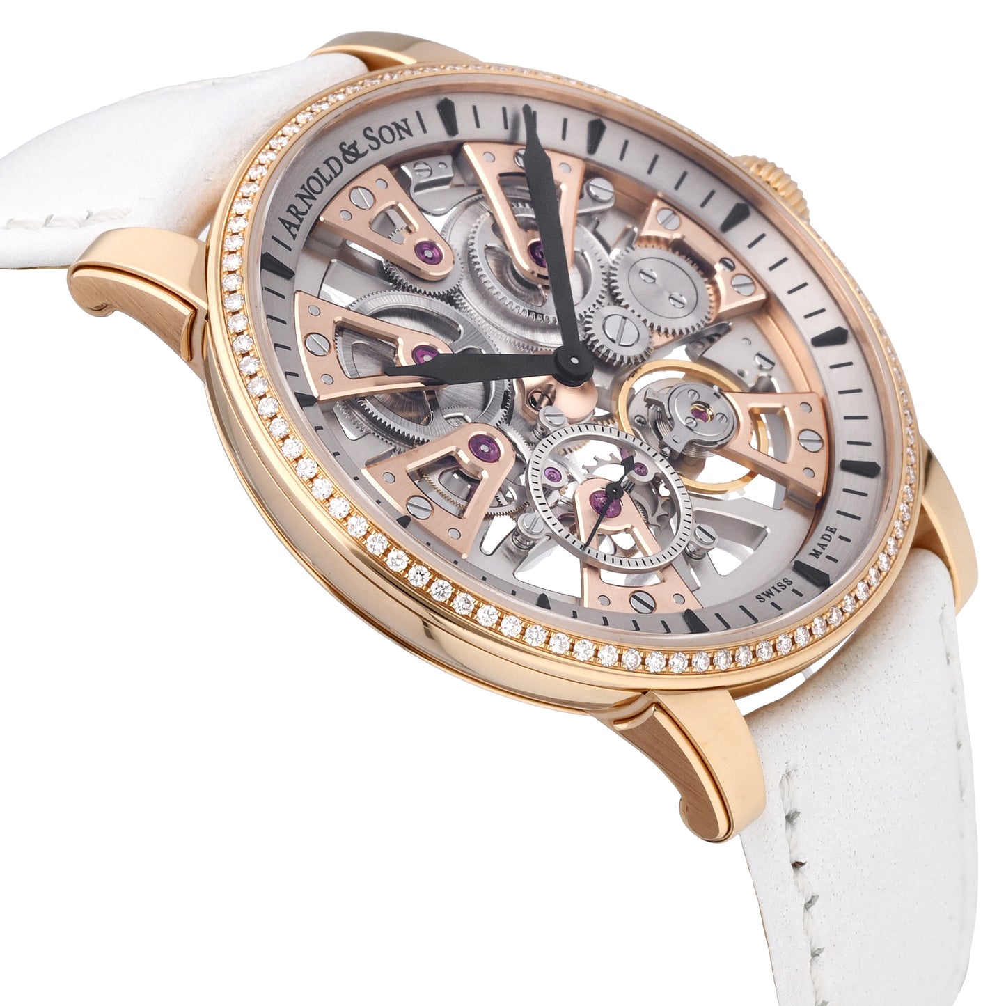Arnold & Son Nebula 18k Rose Gold 41.5mm Manual-Wind Watch 1NEMR.R01A.D139A