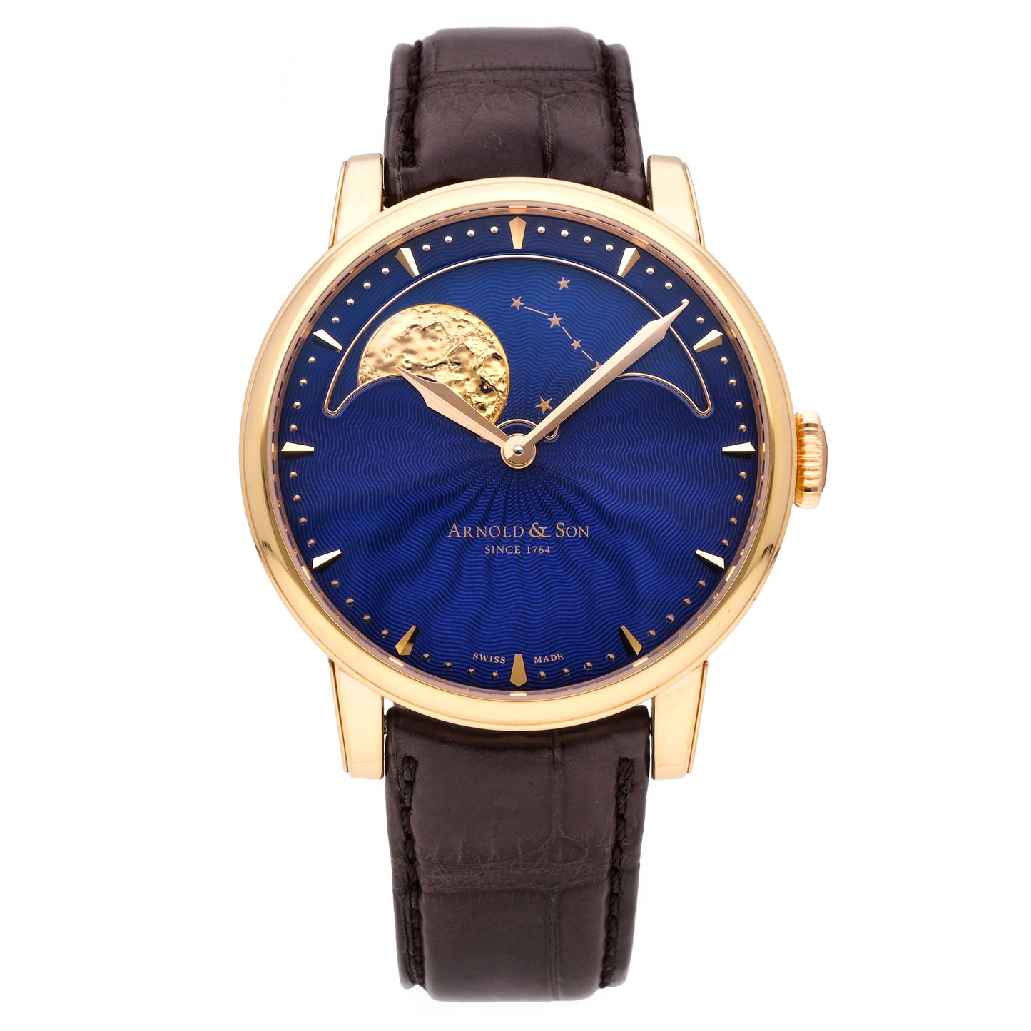 Arnold & Son Perpetual Moon 18k Rose Gold 42mm Manual-Wind Mens 1GLAR.U01A.C123A