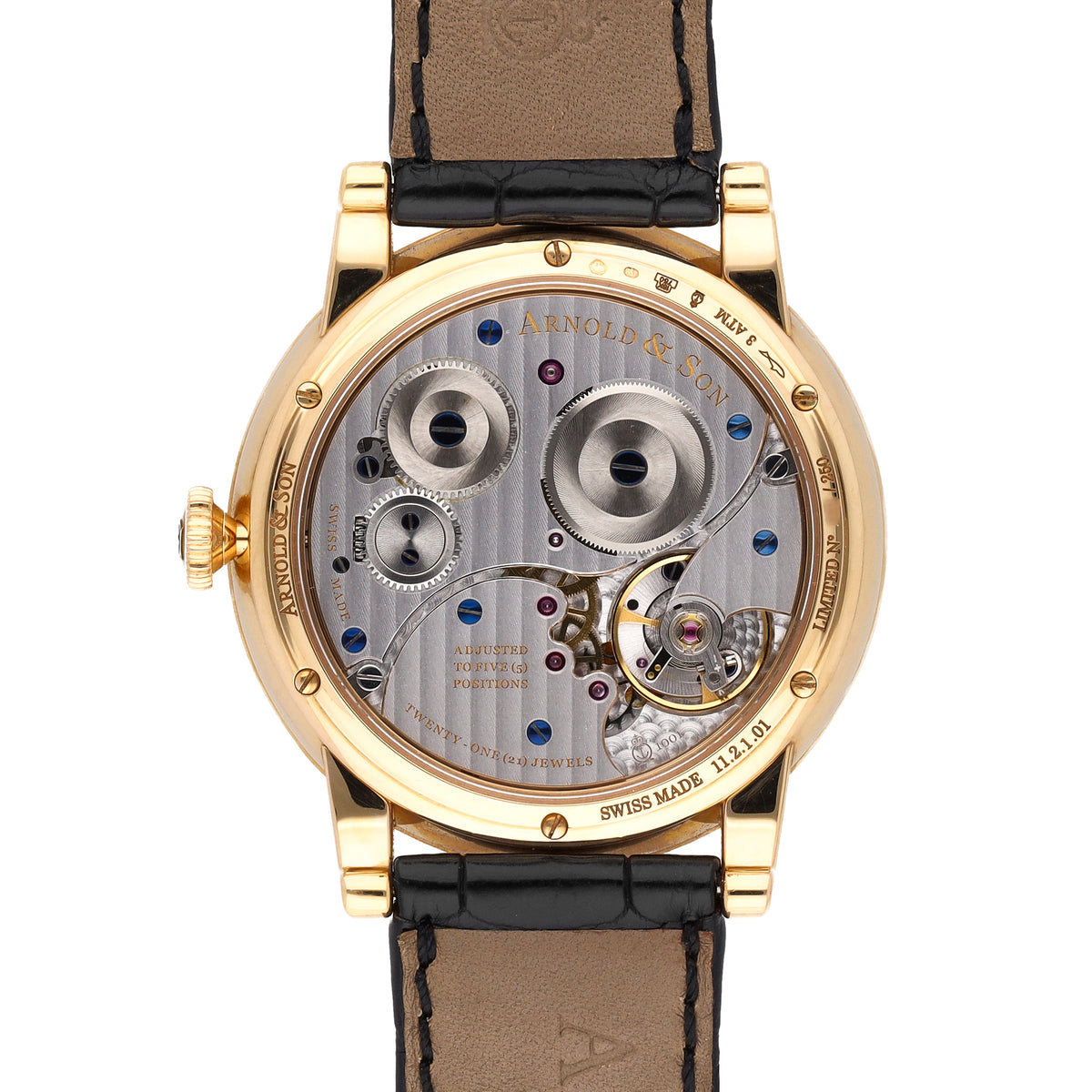 Arnold & Son Royal Collection 18k Rose Gold 40mm Manual Watch 1LCAP.W01A.C110A