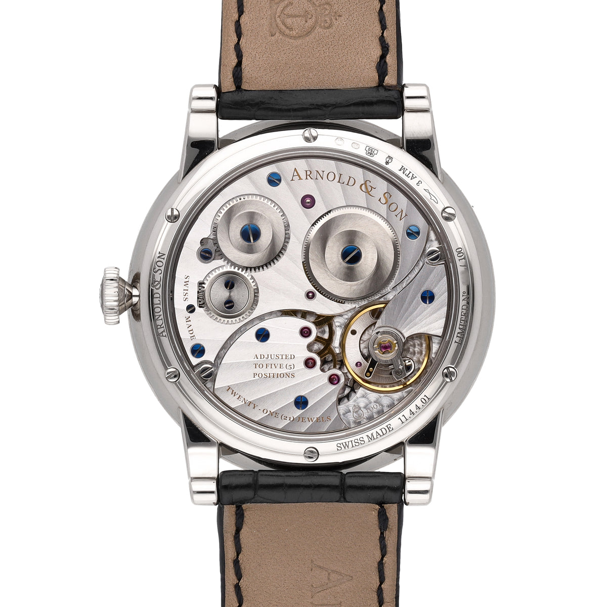 Arnold & Son Royal Collection 18k White Gold Manual-Wind Watch 1LCAW.S03A.C111W
