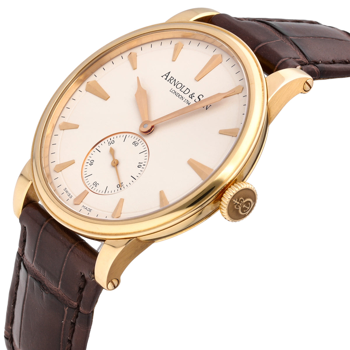 Arnold & Son Royal Collection LE 18k Rose Gold Manual Watch 1LCAP.W01A.C110A