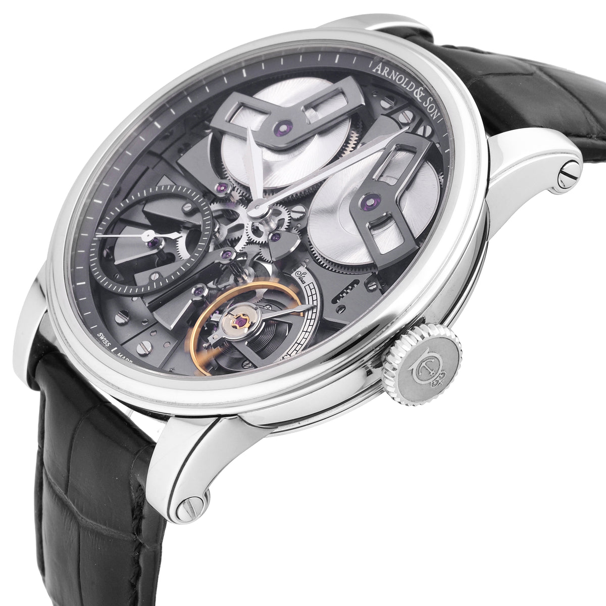 Arnold & Son TB88 Stainless Steel 46mm Manual-Wind Men's Watch 1TBAS.S01A.C113S