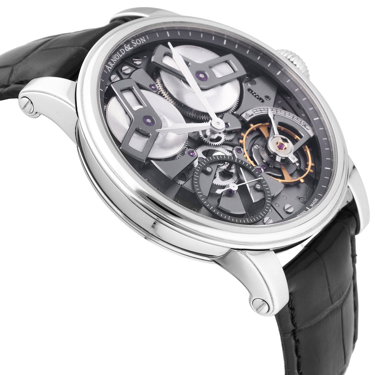 Arnold & Son TB88 Stainless Steel 46mm Manual-Wind Men's Watch 1TBAS.S01A.C113S