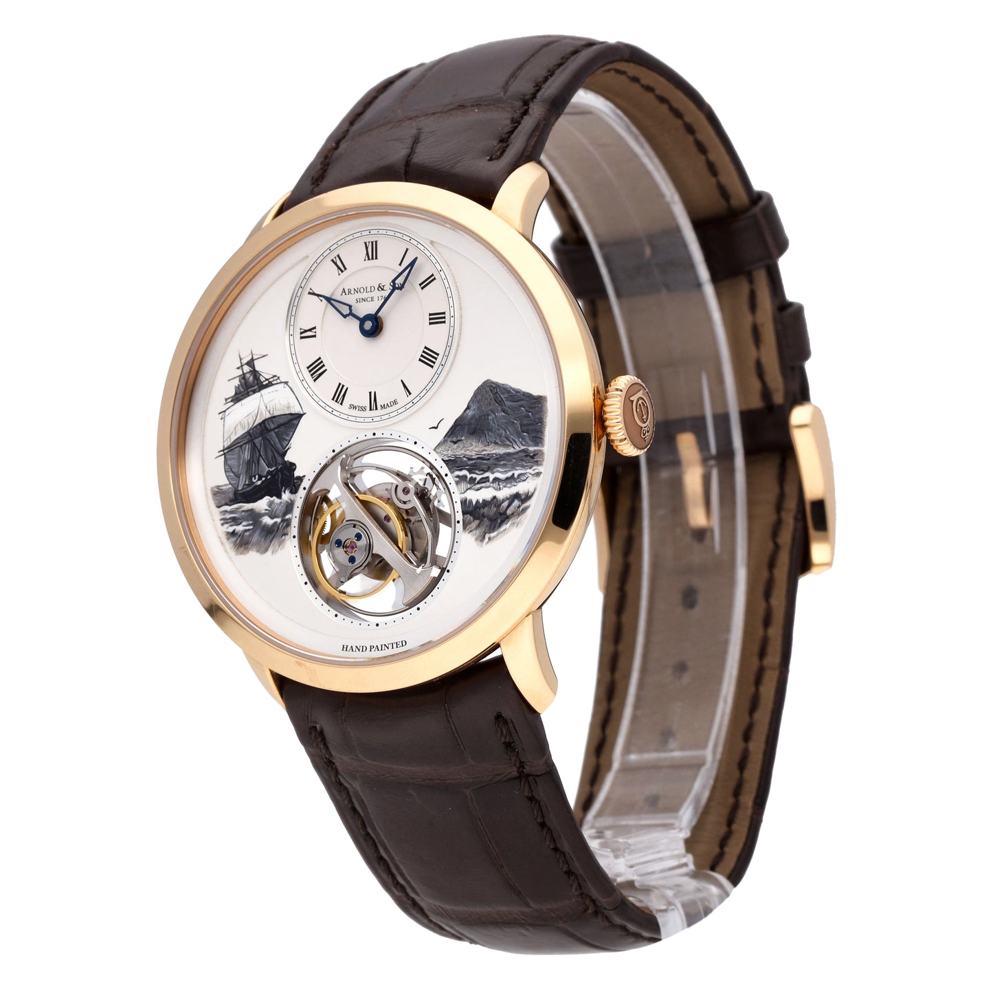 Arnold & Son UTTE Beagle Set 18k Rose Gold Manual-Wind Watch 1UTAR.S07A.C120A