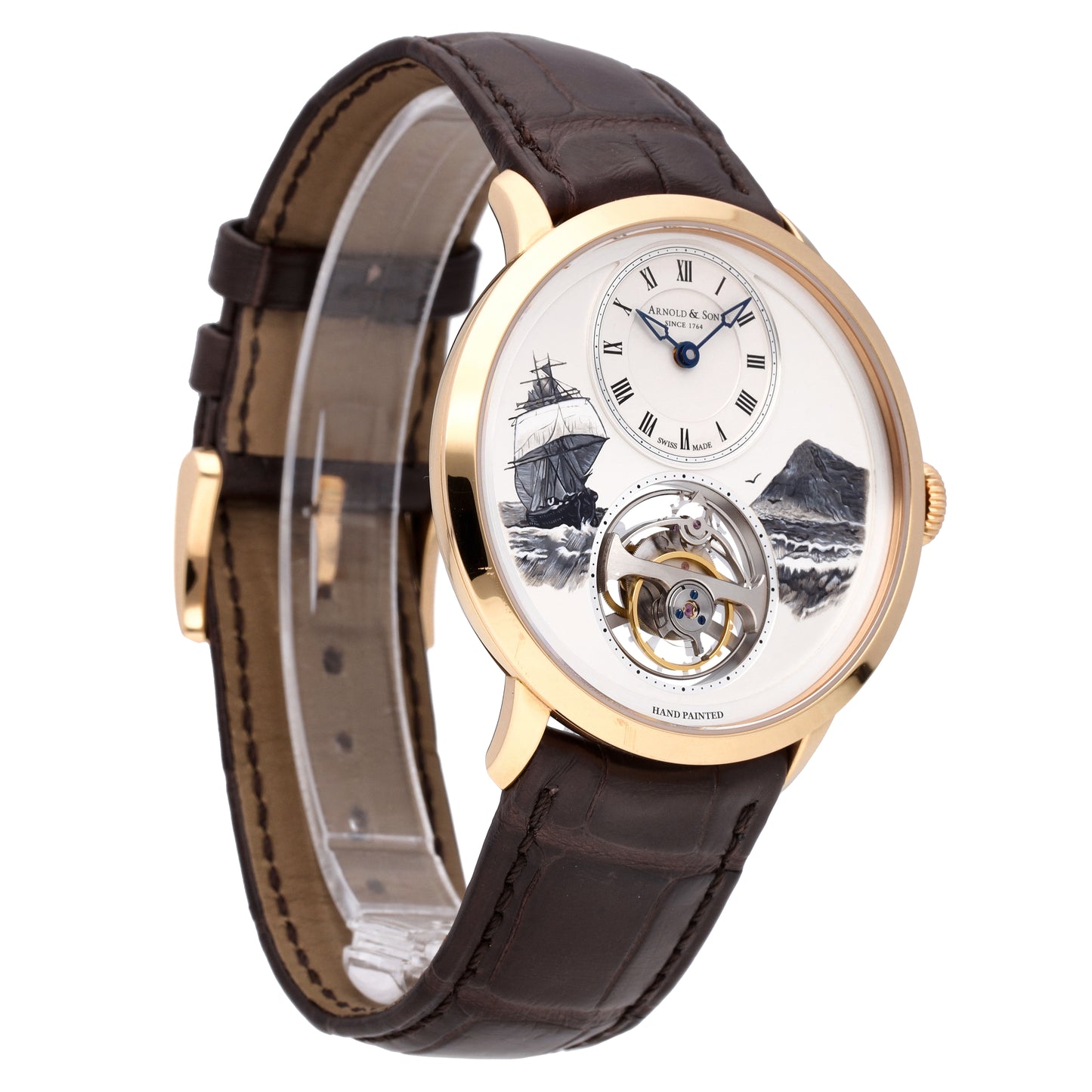 Arnold & Son UTTE Beagle Set 18k Rose Gold Manual-Wind Watch 1UTAR.S07A.C120A