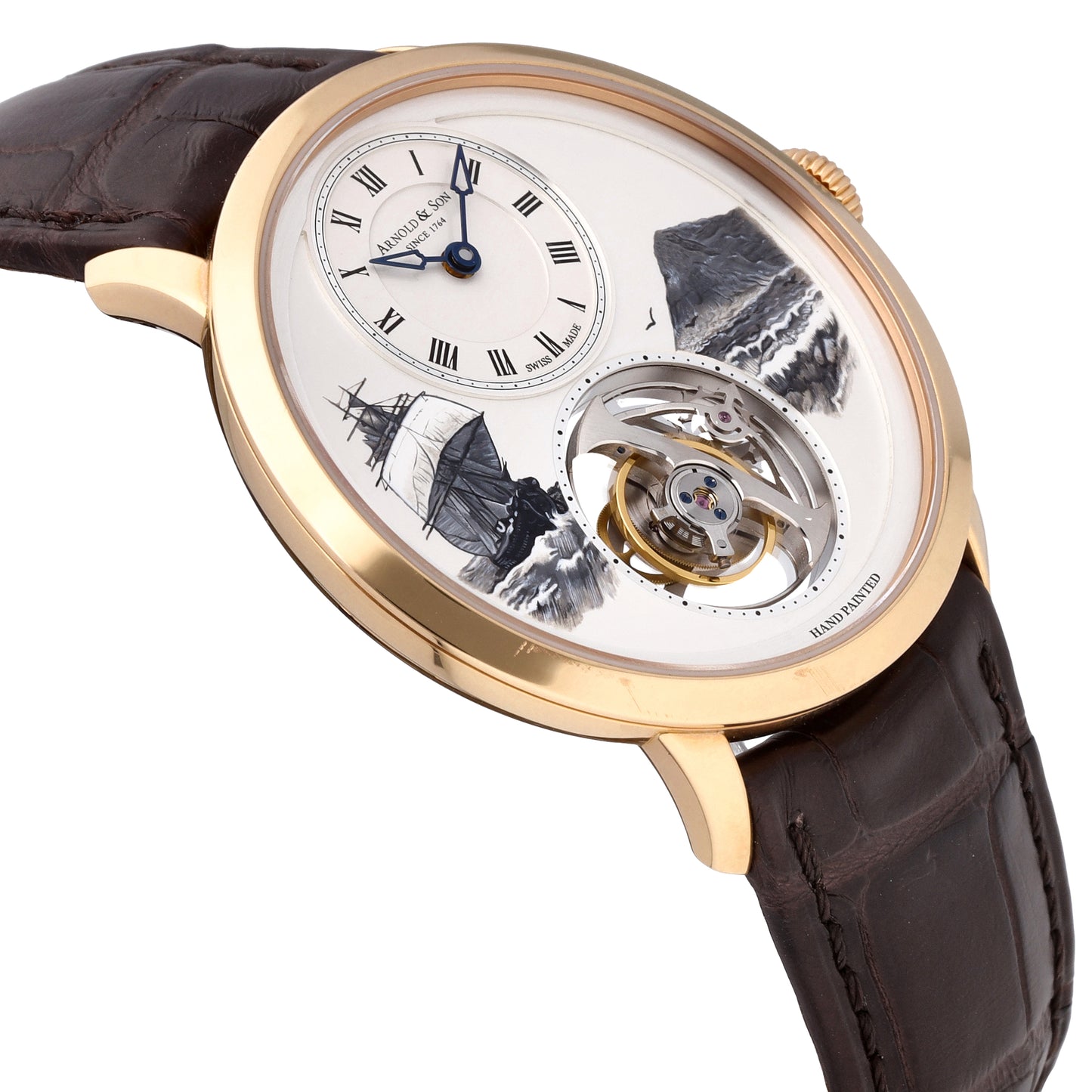 Arnold & Son UTTE Beagle Set 18k Rose Gold Manual-Wind Watch 1UTAR.S07A.C120A