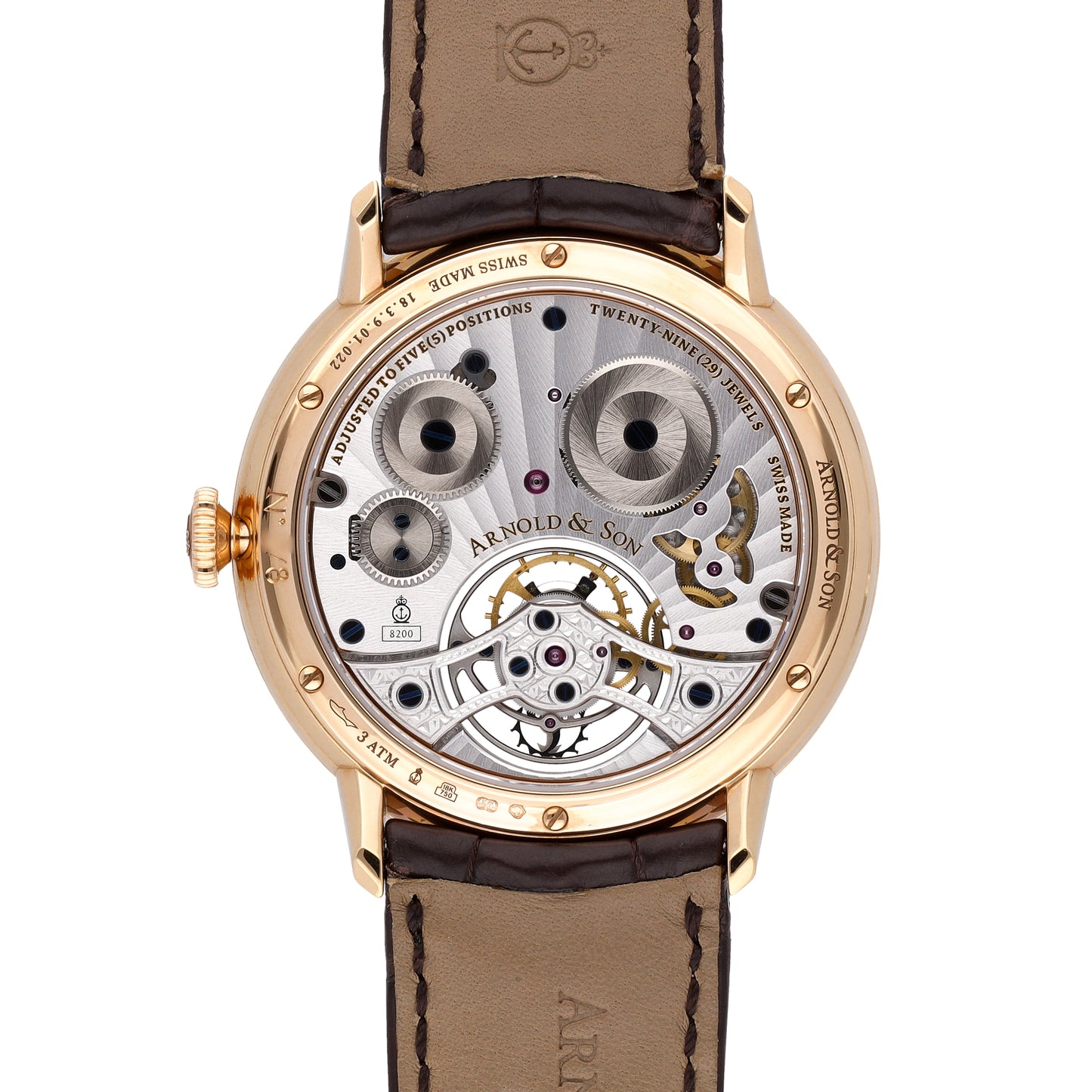 Arnold & Son UTTE Beagle Set 18k Rose Gold Manual-Wind Watch 1UTAR.S07A.C120A