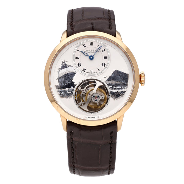 Arnold & Son UTTE Beagle Set 18k Rose Gold Manual-Wind Watch 1UTAR.S07A.C120A