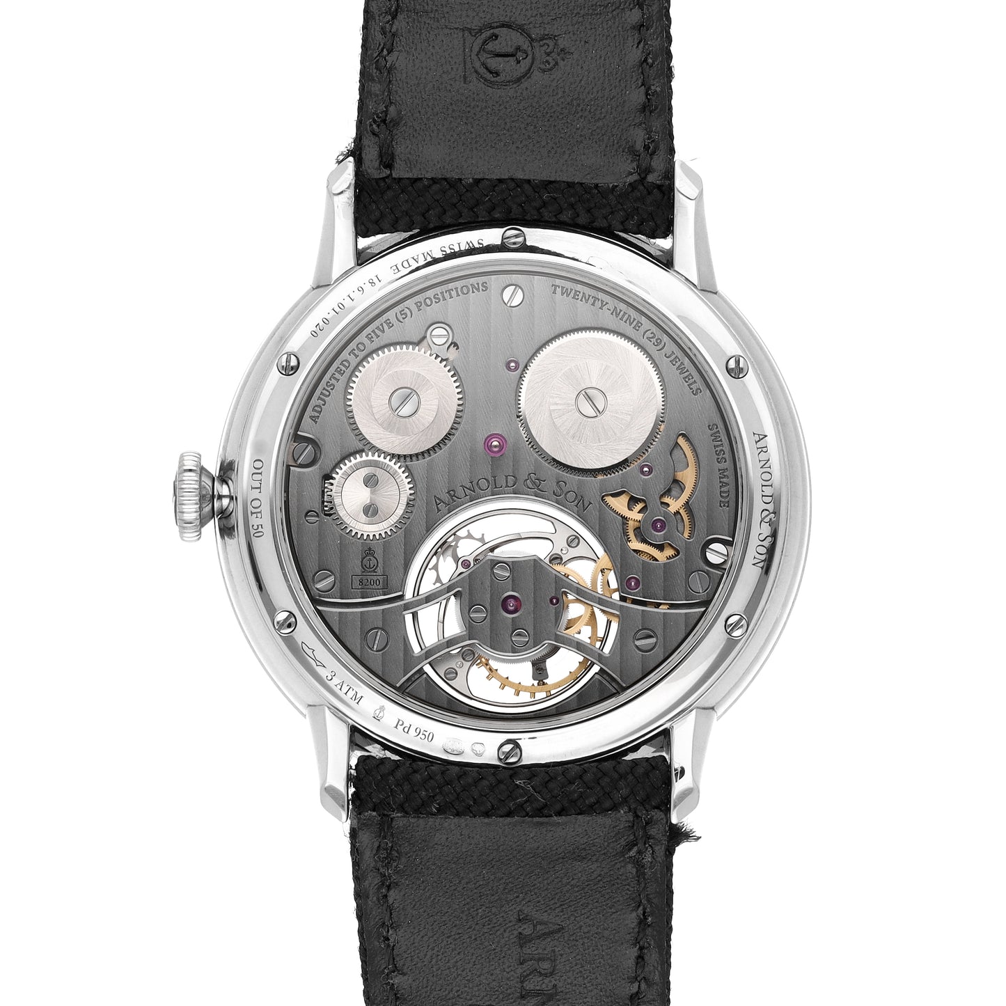 Arnold & Son UTTE Tourbillon Palladium 40mm Manual-Wind Watch 1UTAG.S04A.C121G
