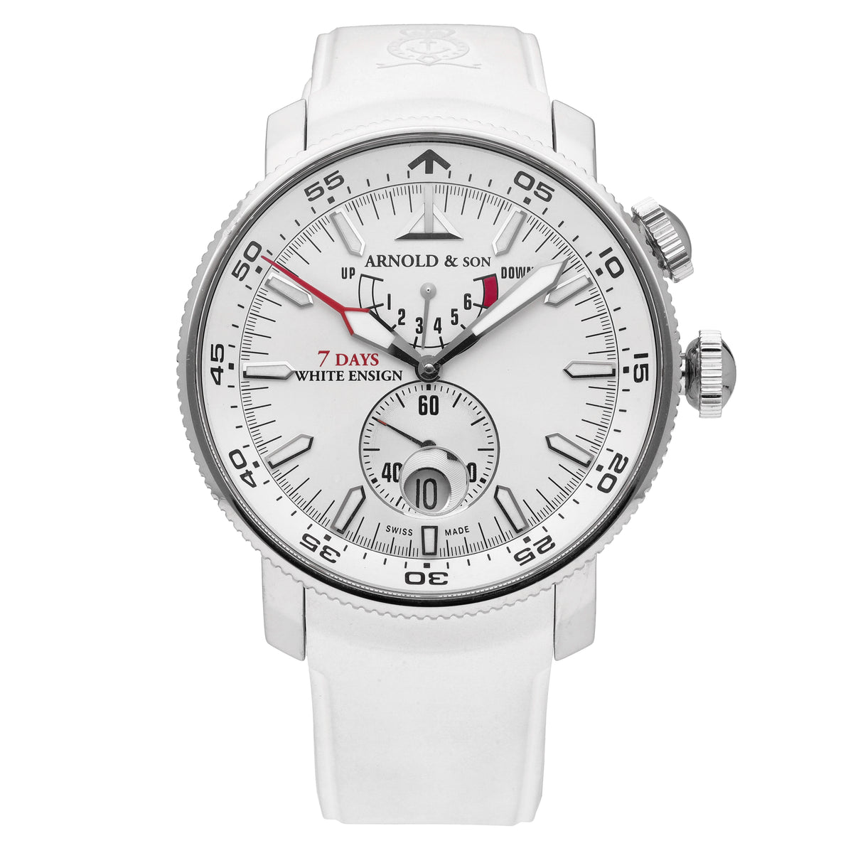 Arnold and Son White Ensign Steel 44mm Manual-Wind Men's Watch 1WEBS.S01A.K02B