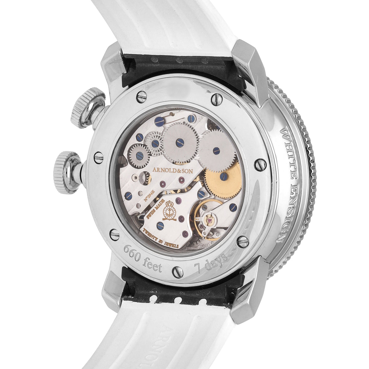 Arnold and Son White Ensign Steel 44mm Manual-Wind Men's Watch 1WEBS.S01A.K02B