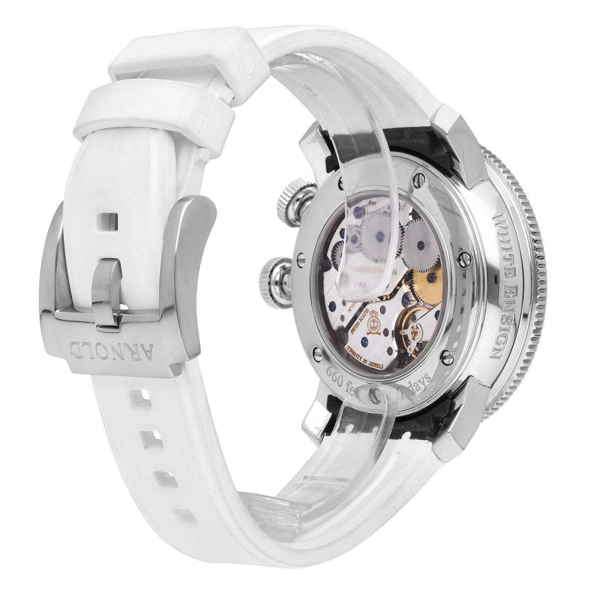 Arnold and Son White Ensign Steel 44mm Manual-Wind Men's Watch 1WEBS.S01A.K02B