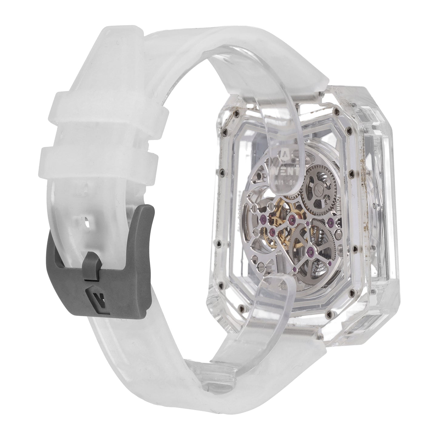 Aventi Pure Sapphire Crystal Tourbillon Skeleton 48mm Automatic Men Watch A11-01