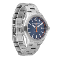 Baume & Mercier Clifton Stainless Steel Blue Dial 42mm Quartz Men's Watch 65841