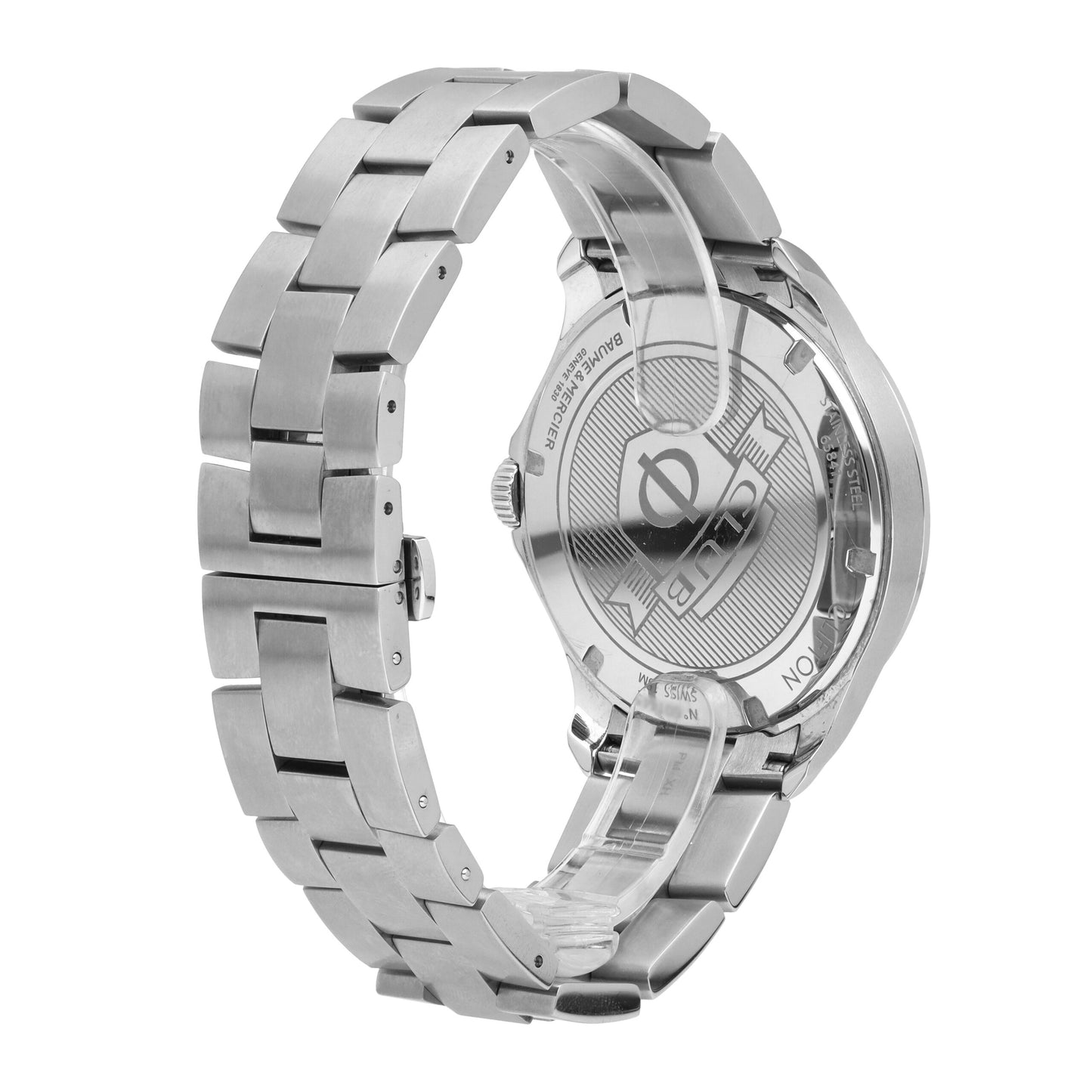 Baume & Mercier Clifton Stainless Steel Blue Dial 42mm Quartz Men's Watch 65841