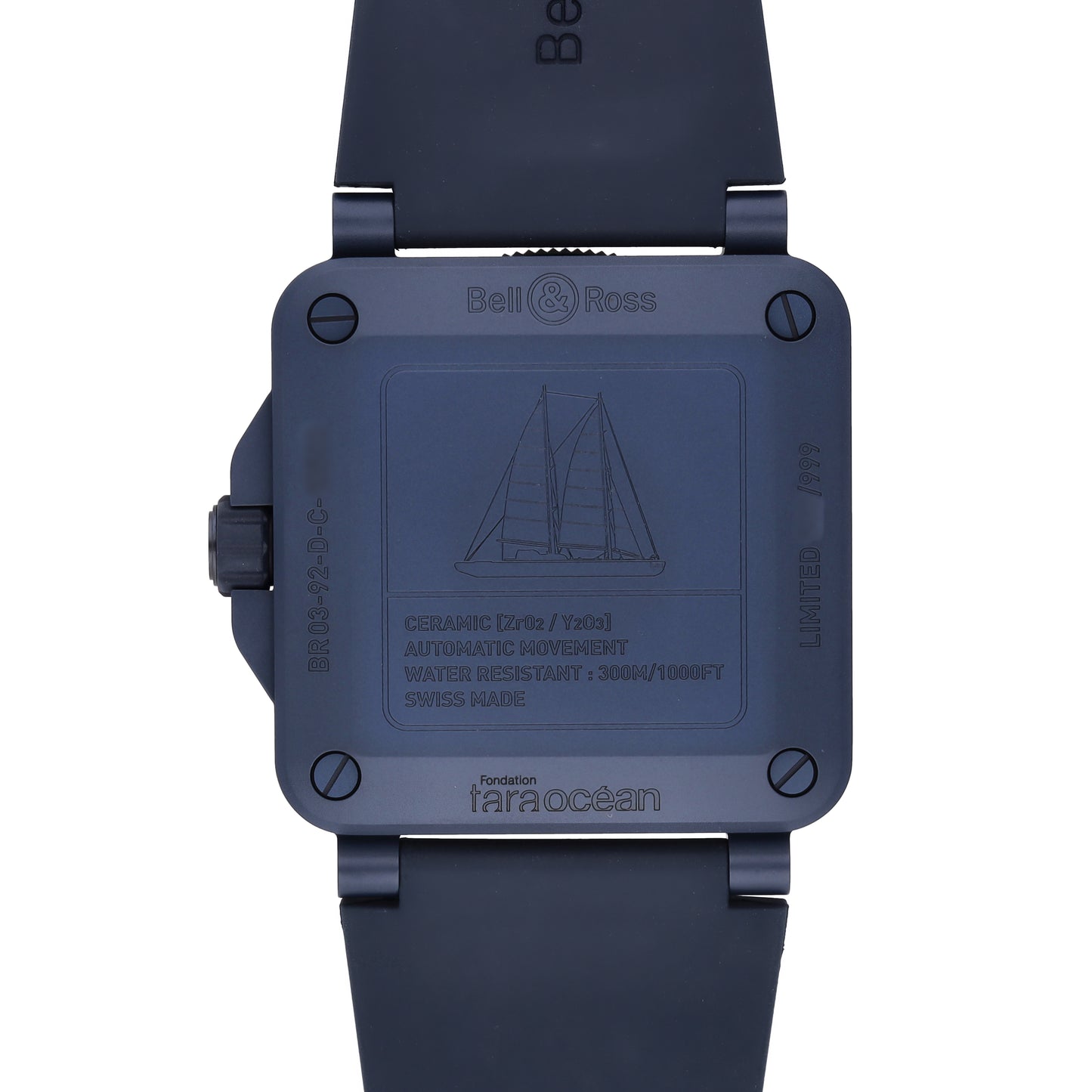 Bell & Ross BR-03 Diver Tara Blue Dial Automatic Men's Watch BR0392-D-TR-CE/SRB