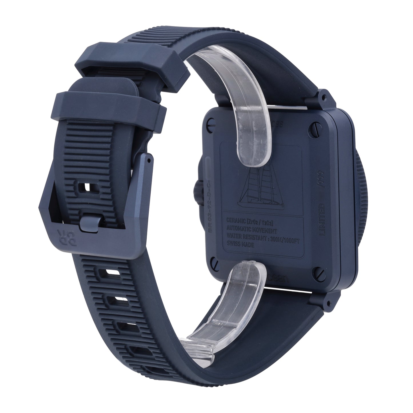 Bell & Ross BR-03 Diver Tara Blue Dial Automatic Men's Watch BR0392-D-TR-CE/SRB