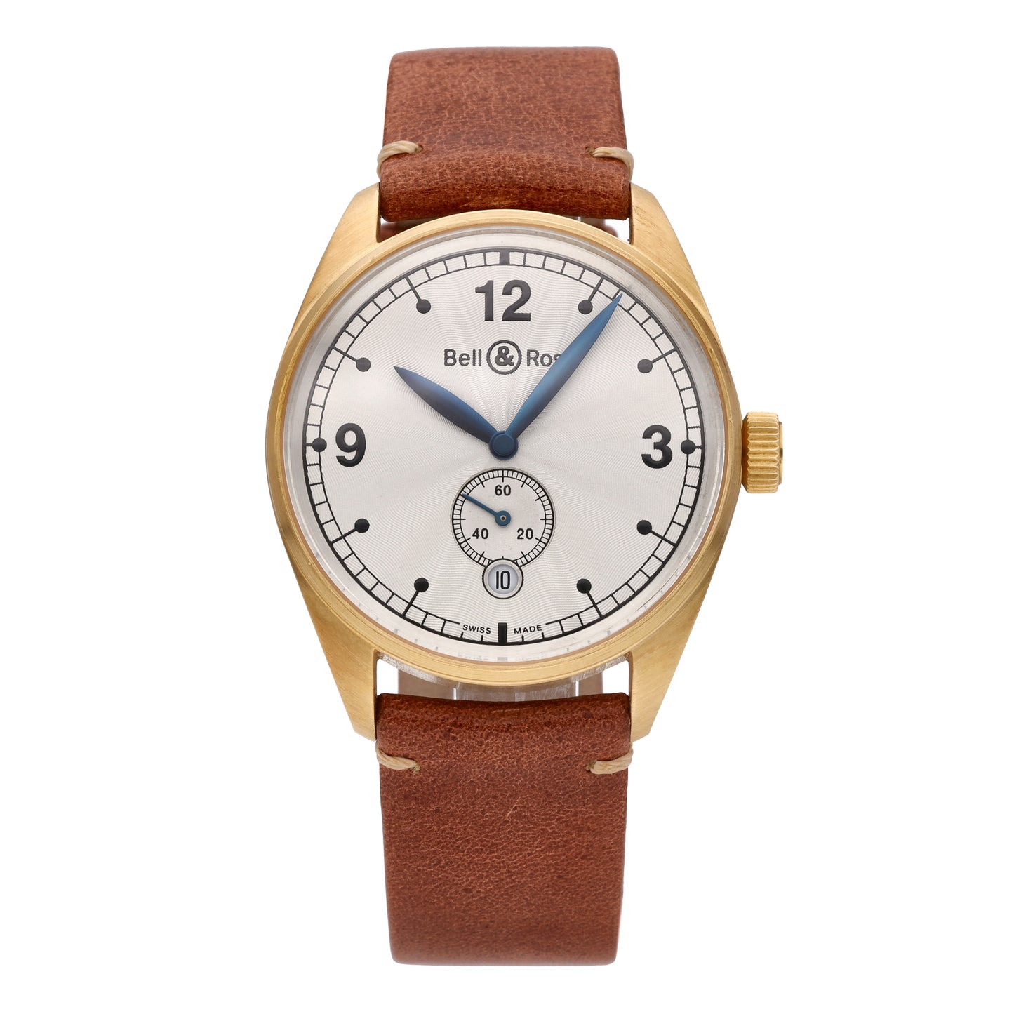 Bell and Ross BR123 Vintage 18k Yellow Gold 41mm Automatic Men Watch BR123-95-SS