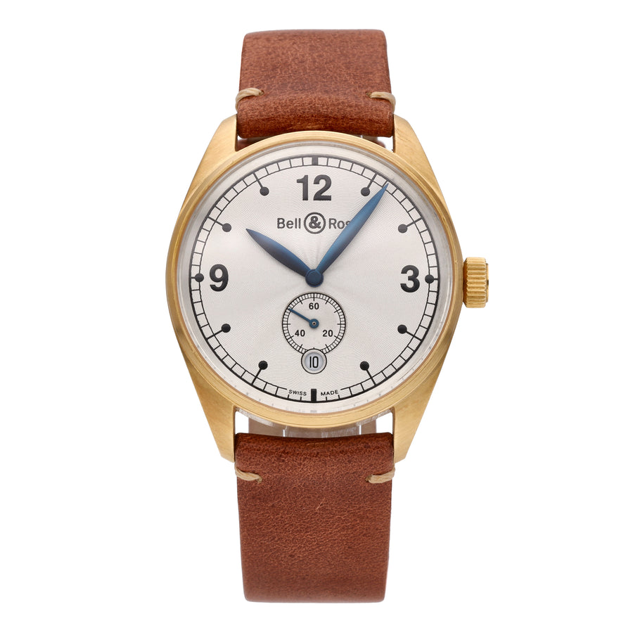 Bell and Ross BR123 Vintage 18k Yellow Gold 41mm Automatic Men Watch BR123-95-SS
