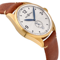 Bell and Ross BR123 Vintage 18k Yellow Gold 41mm Automatic Men Watch BR123-95-SS