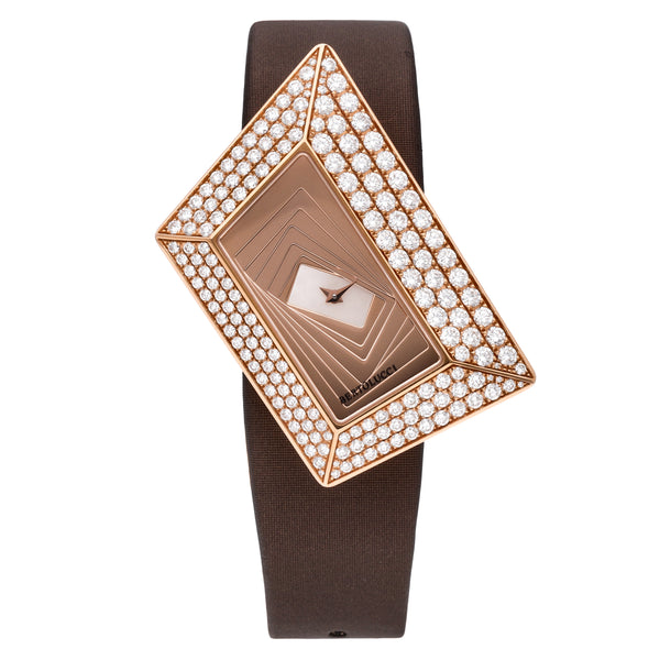 Bertolucci Gioco 18k Rose Gold MOP Dial Quartz Ladys Watch HJ153.50.67.8.301.101